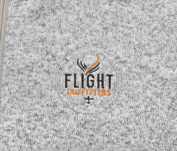 Women's Angle of Attack Fairbanks Fleece in Heather Stone - Image 3