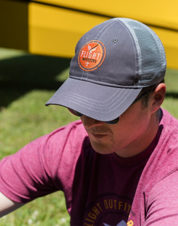GREY TRUCKER HAT
