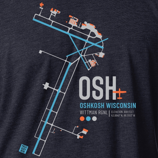 Oshkosh Airport Tshirt - Image 2