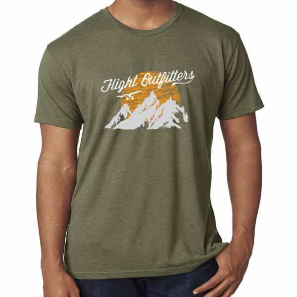 WHITE SUNSET MOUNTAIN T-SHIRT