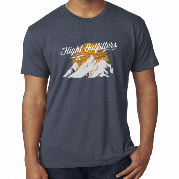 WHITE SUNSET MOUNTAIN T-SHIRT