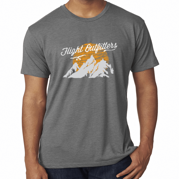 WHITE SUNSET MOUNTAIN T-SHIRT