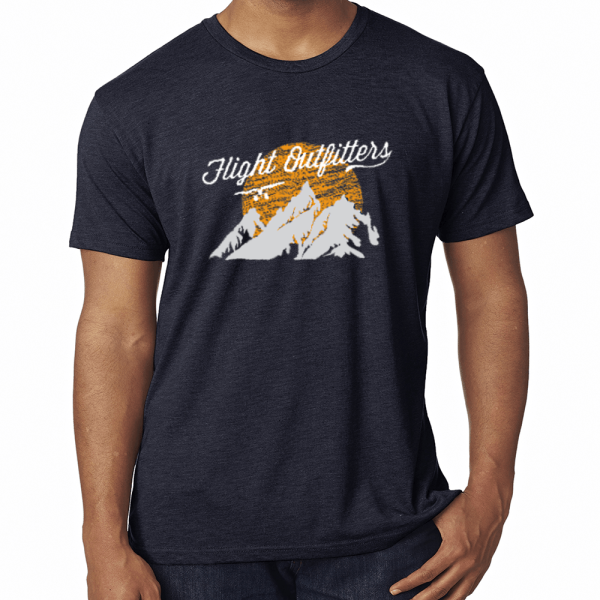 WHITE SUNSET MOUNTAIN T-SHIRT