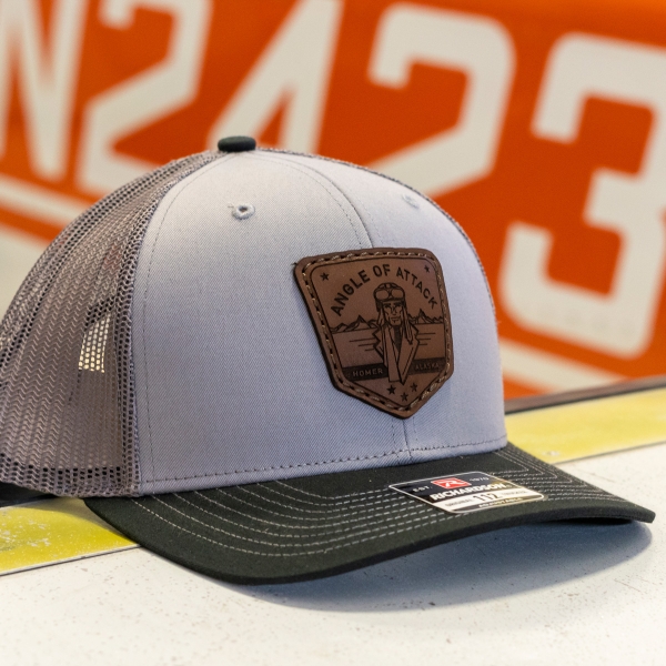 LIGHT GREY ANGLE OF ATTACK AVIATOR HAT