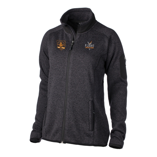 Women's Angle of Attack Fairbanks Fleece in Heather Obsidian