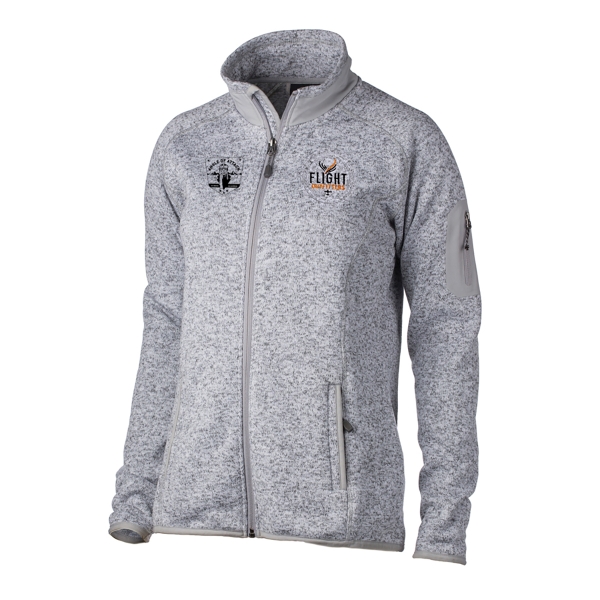 Women's Angle of Attack Fairbanks Fleece in Heather Stone