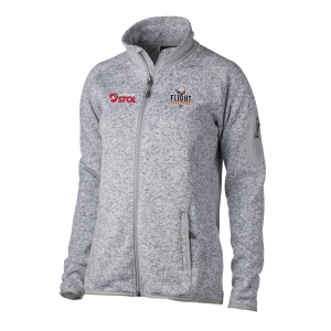 national stol women's fairbanks fleece jacket heather stone