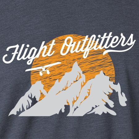 White mountain sunset t-shirt