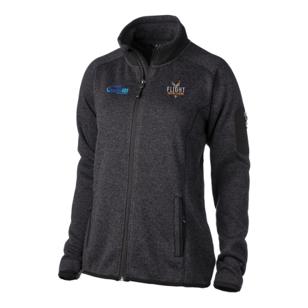 AVIATION 101 WOMEN'S FAIRBANKS FLEECE HEATHER OBSIDIAN