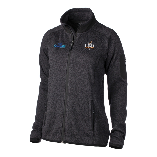 AVIATION 101 WOMEN'S FAIRBANKS FLEECE HEATHER OBSIDIAN