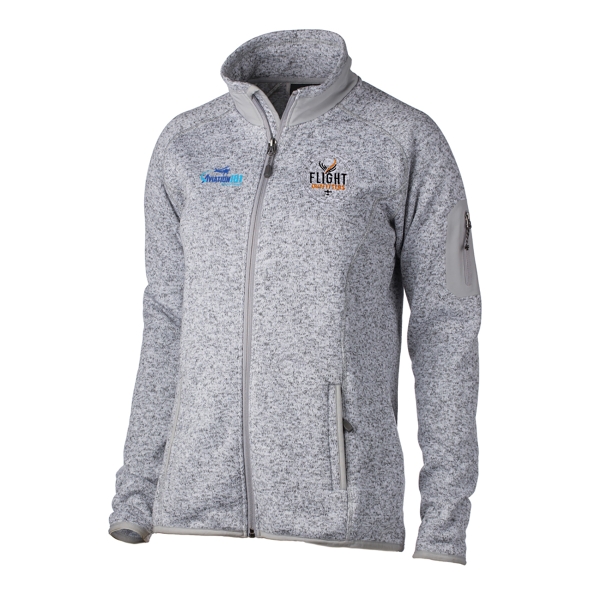AVIATION 101 WOMEN'S FAIRBANKS FLEECE HEATHER STONE