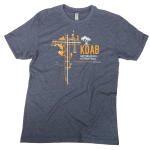 daytona beach airport diagram tshirt indigo