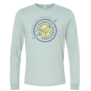 Aviator long sleeve t-shirt athletic dusty blue