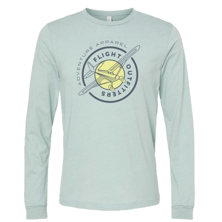 Aviator long sleeve t-shirt athletic dusty blue