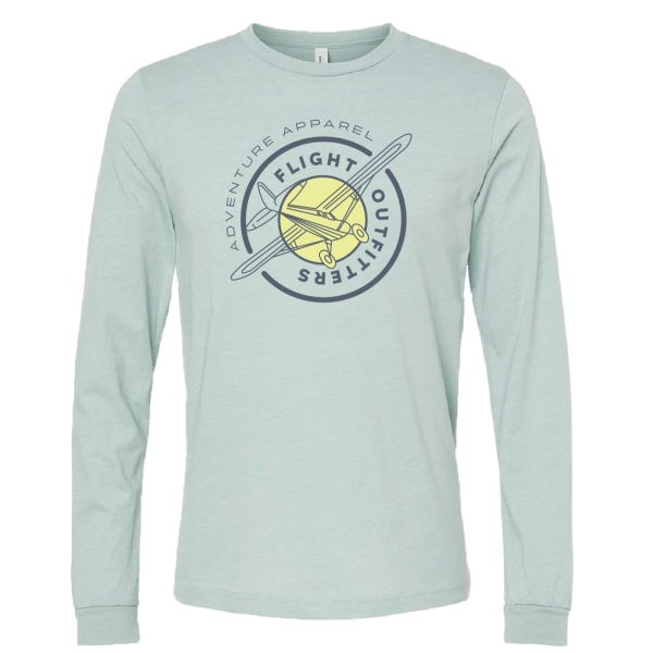 Aviator long sleeve t-shirt athletic dusty blue
