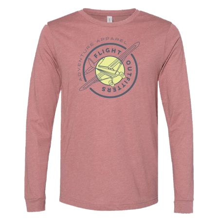Aviator long sleeve t-shirt mauve