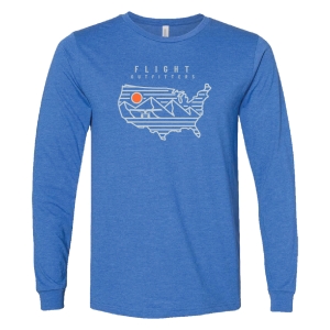 Cross Country long sleeve t-shirt royal heather