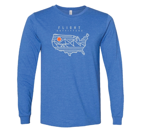 Cross Country long sleeve t-shirt royal heather