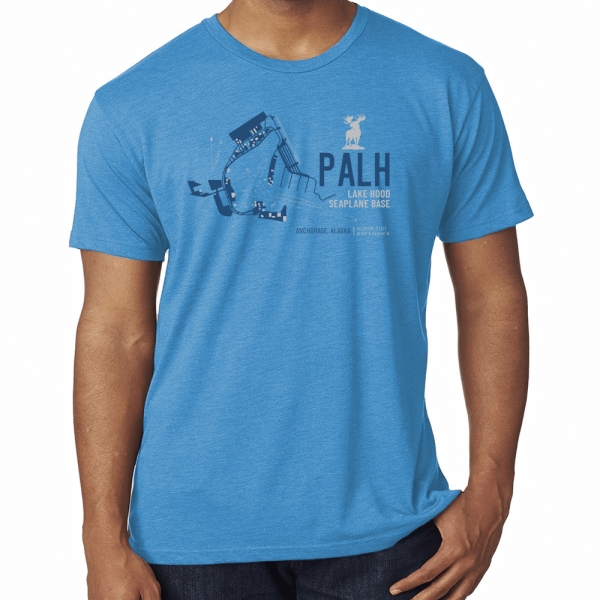 lake hood seaplane base airport diagram tshirt turquoise