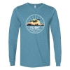 Sunrise flights long sleeve t-shirt deep teal