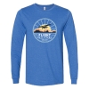 Sunrise flights long sleeve t-shirt royal blue
