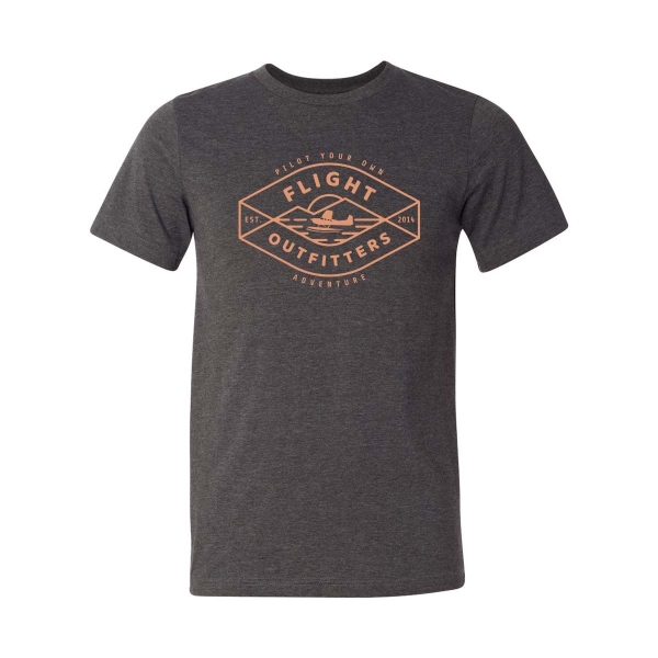peak sunset tshirt dark grey heather