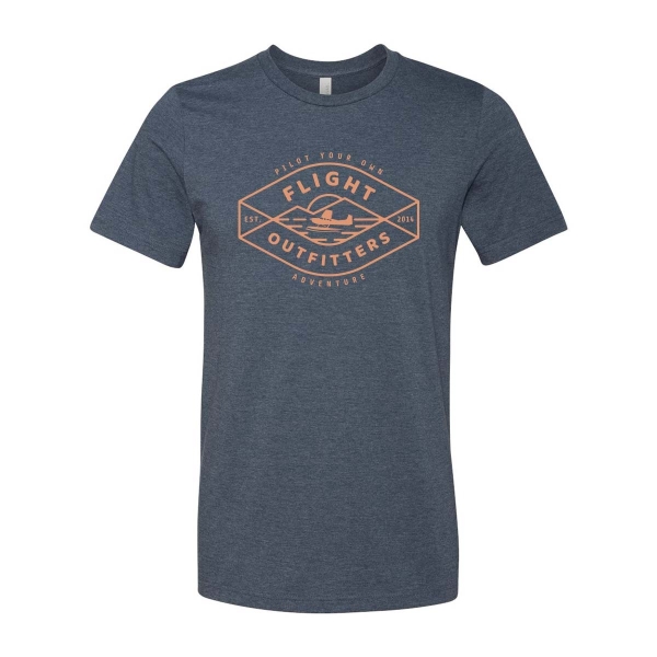 peak sunset tshirt heather navy