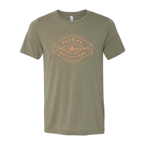 peak sunset tshirt heather olive