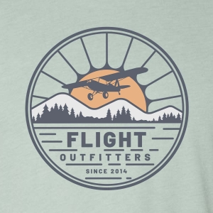 sunrise flights tshirt close up