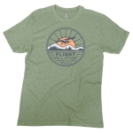sunrise flights tshirt heather sage flat