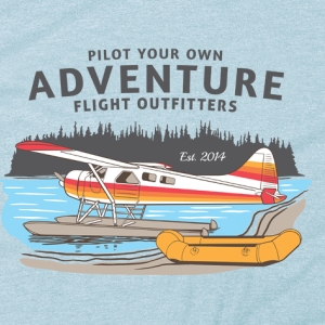 seaplane raft tshirt close up