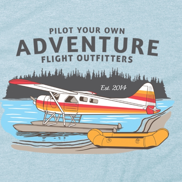seaplane raft tshirt close up