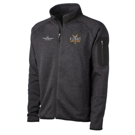 X-AVIATION MEN'S FAIRBANKS FLEECE HEATHER OBSIDIAN