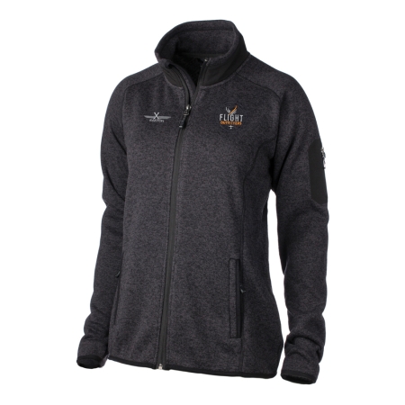 X-AVIATION WOMEN'S FAIRBANKS FLEECE HEATHER OBSIDIAN