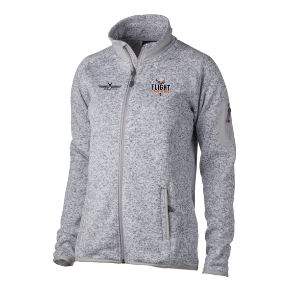 X-AVIATION WOMEN'S FAIRBANKS FLEECE HEATHER STONE