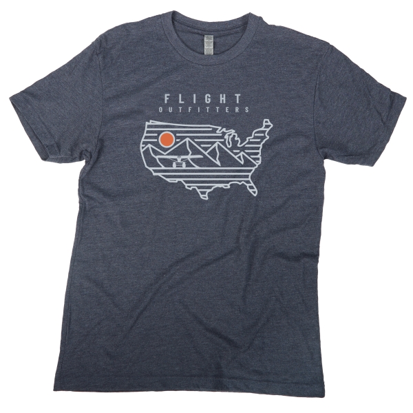 cross country tshirt heather navy