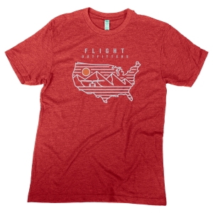 cross country tshirt heather cardinal
