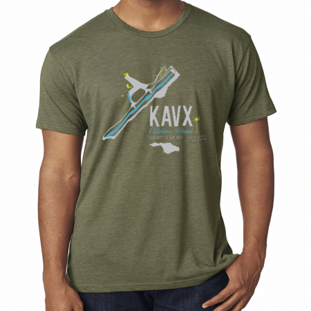 military green catalina island diagram tshirt