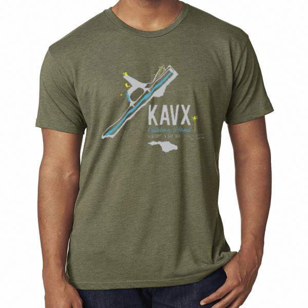 military green catalina island diagram tshirt