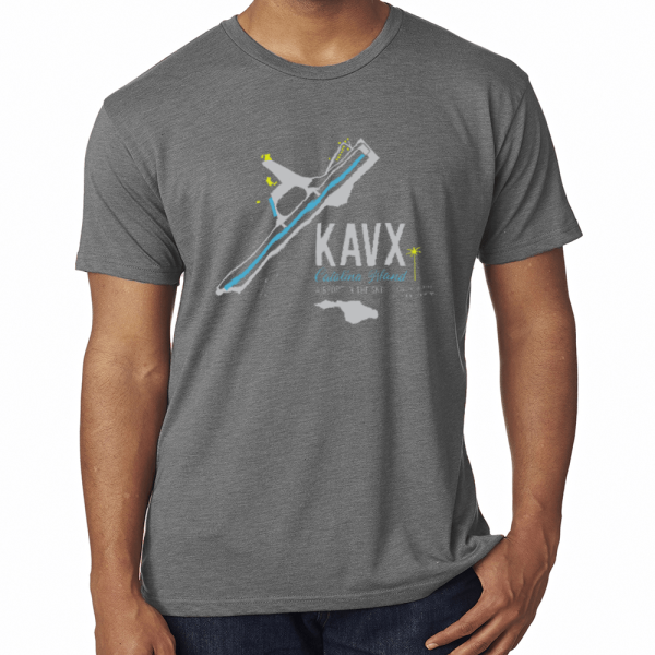 premium heather catalina island airport diagram tshirt