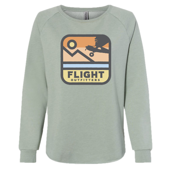women's big wheel adventure sweatshirt - sage