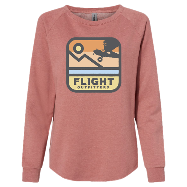 women's big wheel adventure sweatshirt - dusty rose