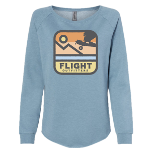 women's big wheel adventure sweatshirt - misty blue