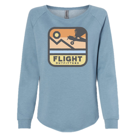 women's big wheel adventure sweatshirt - misty blue