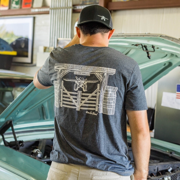 Fat Tire Cowboy Ranch gate tshirt