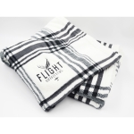 Black/White plush blanket