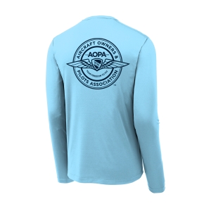 Men's AOPA SPF Long Sleeve Shirt - light blue