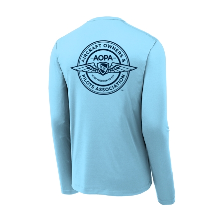 Men's AOPA SPF Long Sleeve Shirt - light blue
