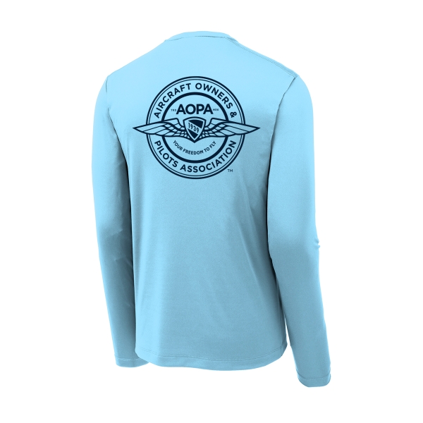 Men's AOPA SPF Long Sleeve Shirt - light blue