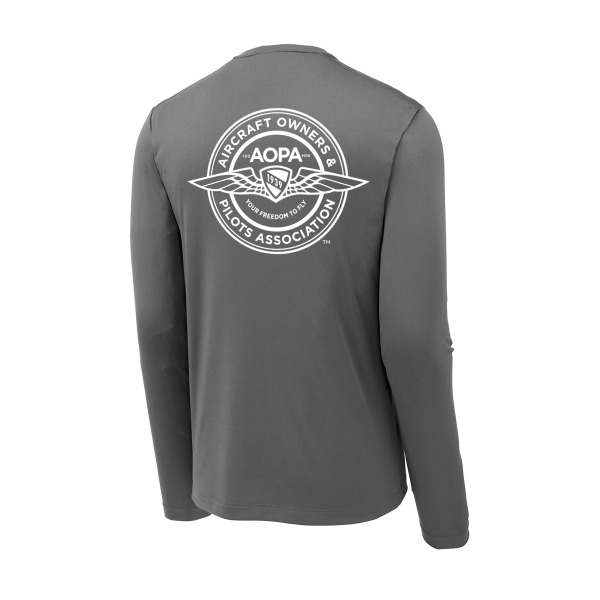 Men's AOPA SPF Long Sleeve Shirt - smoke grey